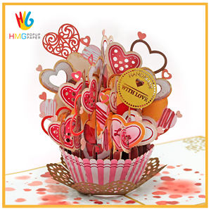Carte de voeux popup 3D meilleur choix pour la Saint-Valentin et conception personnalisée en gros du fournisseur Vietnam HMG - Product Image 5