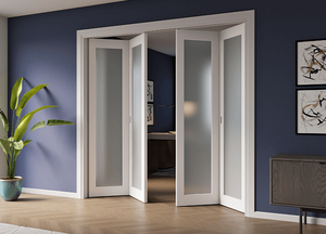 Puerta abatible plegable de cristal de aleación de aluminio verde de diseño personalizado resistente al agua fácil de instalar Exterior sala de estar al aire libre - Product Image 2