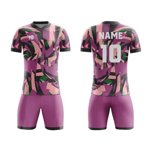 Comprar camisetas de fútbol OEM ODM personalizado impresión por sublimación poliéster entrenamiento conjunto personalizado fútbol Jersey uniformes conjuntos - Product Image 1