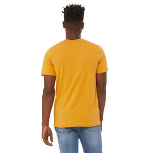 T-shirt à manches courtes en jersey unisexe en moutarde 100% coton de qualité supérieure respirant personnalisable avec votre logo Remises en gros disponibles - Product Image 3