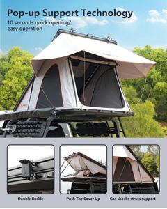 Meilleures ventes, tente de toit pour camping en plein air, camionnette, tente de toit extérieure, tente de toit rigide en aluminium - Product Image 3