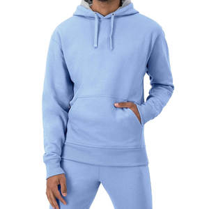 100% coton hommes hiver polaire sweats à capuche et sweat-shirts impression personnalisée Logo épais et léger solide motif Style de mode - Product Image 1
