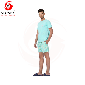 Personnaliser 2024 Logo hommes ensembles courts 100% coton 2 pièces tenues en gros mode été décontracté t-shirt & ensemble court - Product Image 3