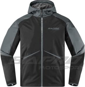 Veste de moto imperméable et coupe-vent Sapro Motosport Warm-Up Thermal Softshell à capuche respirante de style urbain - Product Image 5