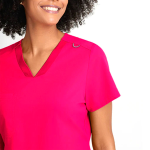 Venta caliente Enfermera de las mujeres Scrubs Hospital Uniformes médicos Set Antiarrugas Lavable Soft Top Jogger Enfermería Scrubs - Product Image 4