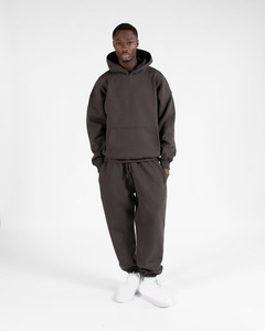 Drop Shoulder Oversized Unisex Hoodies Men Pullover Custom Logo Casual Streetwear Heavyweight Cotton Hooded Sweatshirts Thermal - Product Image 1