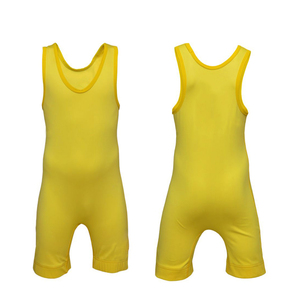 เสื้อกล้ามนักมวยปล้ำของผู้ชายผ้าสแปนเด็กซ์พิมพ์ซับลิเมชันใหม่ออกแบบได้ตามที่ต้องการ - Product Image 4