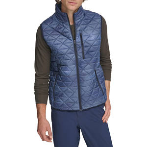 Vestes sans manches pour hommes personnalisées Lavage à l'acide Légères Écologiques Couleur personnalisée Veste matelassée unie pour hommes Logo personnalisé - Product Image 2