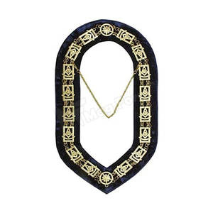 Collar de Cadena Masónica al por Mayor de Alta Calidad para Maestro Masón, Listo para la Venta - Product Image 2