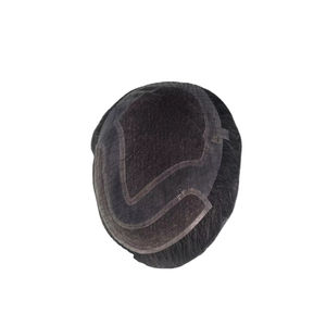 Peluca de Cabello Humano Virgen Remy Indio, Tupé con Ondas Naturales, Trama Única para Prótesis Capilares de Encaje - Product Image 4