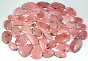 Natural <b>Pink</b> Opal Cabochon Hand Polished Loose Gemstone for Jewellery Making - Product Image 3