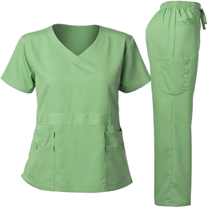 Ensembles de blouses médicales HRM en sergé denim, unisexe, mélange de coton, usage hospitalier HRM-4531 - Product Image 2