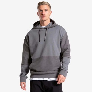 Sweat-shirt à capuche en molleton pour homme, 100 % coton, coupe classique, gris uni, avec poche, décontracté, tricoté, respirant, pour l'automne - Product Image 1