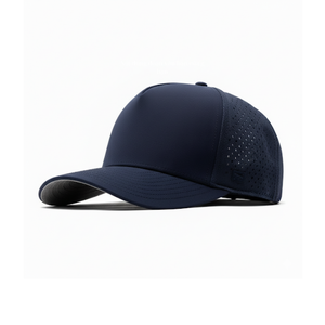 Casquette de golf unie, perforée au laser, à visière incurvée, imperméable, snapback, solide, OEM ODM, structurée, 5 panneaux, vierge, pour la course à pied - Product Image 2