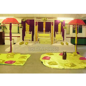 Wedding Mehandi Function Stage Indian Wedding <b>Mehndi</b> Stage Setup Top Hindu Wedding <b>Mehndi</b> Stage Set - Product Image 1