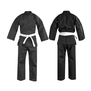 Alta calidad cómodo 100% 10 OZ algodón hombres Karate uniformes transpirable 9oz logotipo personalizado OEM jóvenes adultos ropa de artes marciales - Product Image 3