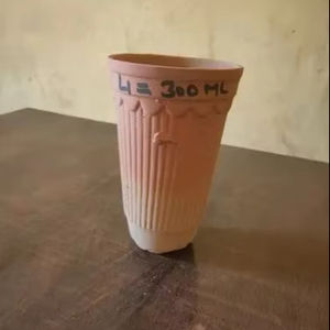 Premium 250ml Verre Mini Tasse À La Main Écologique Jetable Thé Potable Argile Tasses Conception Minimaliste pour Indien Bambou Partie - Product Image 1