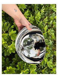 Simple Curved Shape Silver Finished Serving <b>Bowl</b> Perfect for Fries <b>Snacks</b> and Everyday Home Use Handcrafted From India - Product Image 6