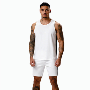 Vente en gros 100% coton Débardeur sans manches pour hommes Fitness Hommes Singlet Musculation Workout Gym Vest Sport Style pour la course - Product Image 1