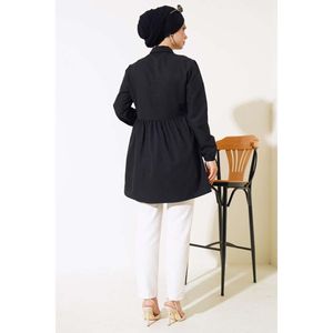Camisa con encaje frontal negra - Product Image 3