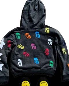 Sweat à capuche pour homme imprimé en relief, polaire doux, chaud, surdimensionné, pull d'hiver, streetwear élégant, design confortable, conçu pour un usage quotidien - Product Image 1