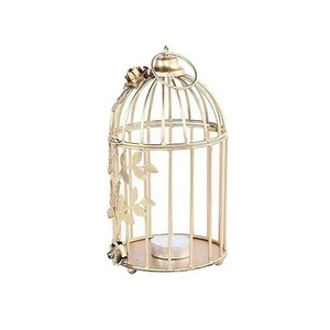 Cage à oiseaux en or rose haute qualité décorative pour la maison ferme de jardin tarif de gros en plastique métal caractéristiques animales - Product Image 1