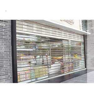 Volets roulants pliables modernes en polycarbonate transparent, isolation thermique, étanches, automatiques, pour appartement/entrepôt - Product Image 6