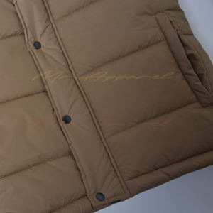 แจ็กเก็ตขนาดพลัสไซซ์ออกแบบได้ตามต้องการเสื้อโค้ทแจ็กเก็ตขนเป็ดแบบมีฮู้ดน้ำหนักเบาแฟชั่นลำลองสำหรับทุกเพศ - Product Image 1