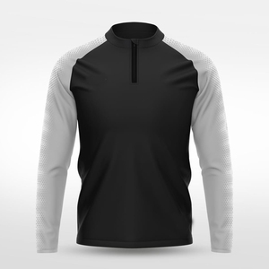 Custom Reversible Sublimation Quarter Zip Long Sleeve Shirt <b>Athletic</b> Fit Moisture Wicking Performance Training Top Breathable - Product Image 1