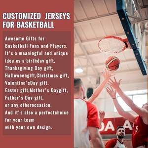 Uniforme de Baloncesto Estampado de Talla Grande de Primera Calidad, Absorbente de Humedad y Transpirable, Colores Personalizables, 100% Poliéster, Precio - Product Image 5