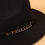 Sombrero Fedora con Cadena y Cinta Decorativa, Estilo Casual, de Poliéster, Ala Ancha, de Fieltro, con Cinta Decorativa, Estilo Distintivo - Negro - Product Image 2