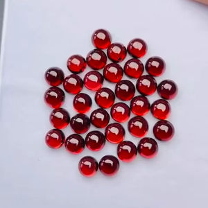 Granate natural Cabujón redondo Piedras preciosas sueltas Brillo de calidad AAA Corte perfecto Pulido y puesta a disposición a precio barato - Product Image 4