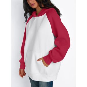 Haute qualité femmes 100% coton à capuche à manches longues pull surdimensionné conception prix raisonnable hiver sweat à capuche - Product Image 3