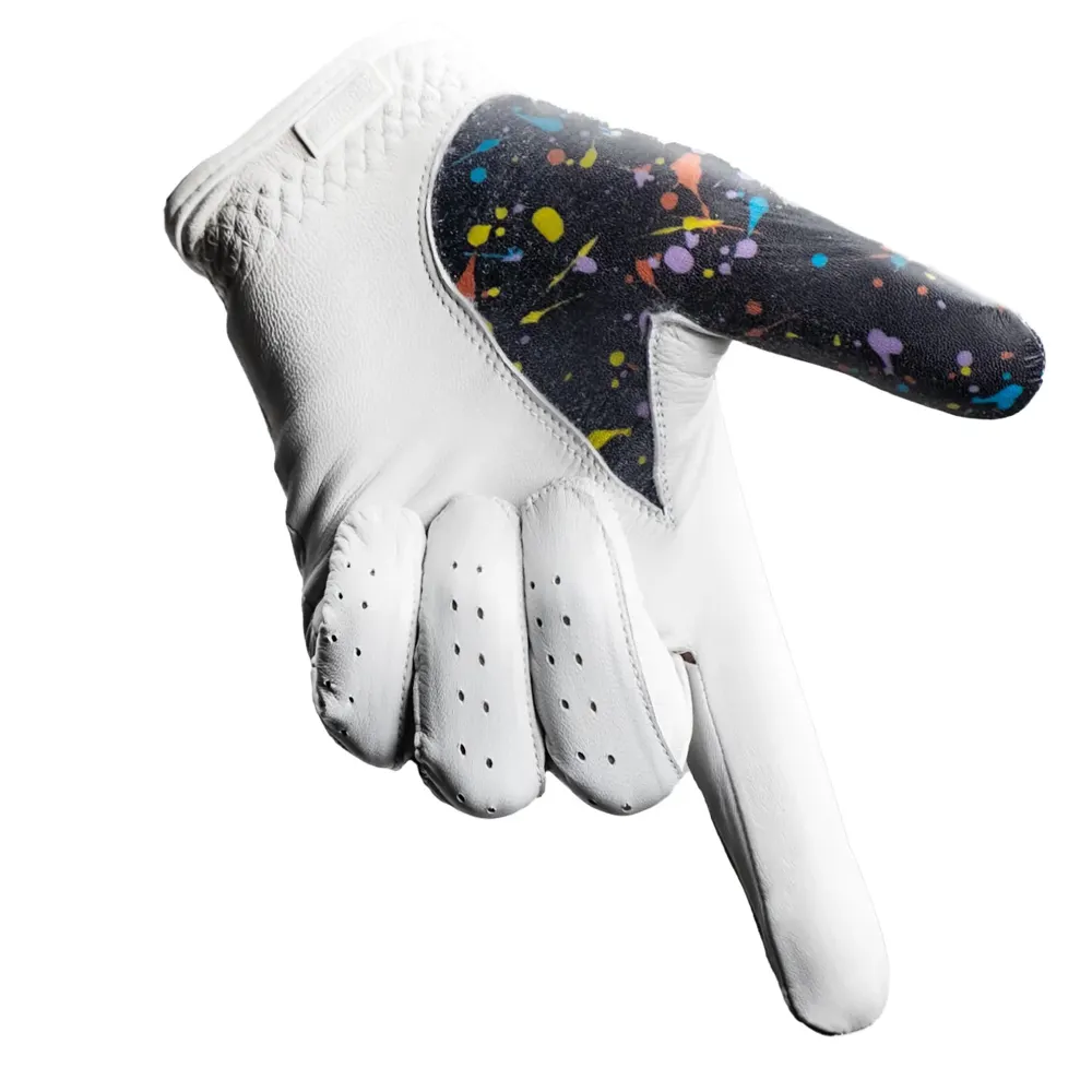 Gants de Golf Pakistan 100% cuir Cabretta de qualité Pure Logo personnalisé Oem couleur douce pour hommes