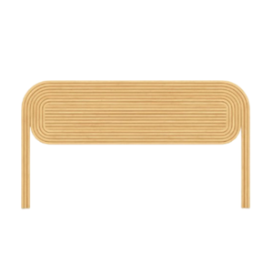 Tête de lit en rotin Alur de haute qualité avec un design artistique simple pour les meubles de chambre et d'hôtel de couleur naturelle - Product Image 1