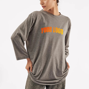 Venta al por mayor de peso pesado 100% algodón 280 GSM camiseta | Camisetas de gran tamaño unisex de alta calidad para mujeres - Product Image 4