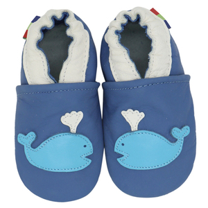 Chaussures de bébé en cuir à semelle souple avec Logo, prix d'usine en gros - Product Image 1