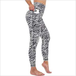 Leggings de Yoga en Nylon respirant taille haute pour femmes poche pratique contrôle du ventre résistance antibactérienne aux accrocs décontracté - Product Image 2