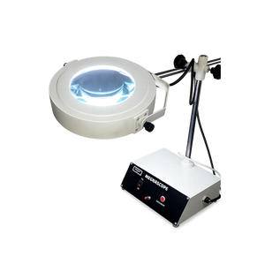 Brass and Acrylic Bench Magnifier <b>Optically</b> Effective Glasses Type for Wood Repairing - Product Image 1