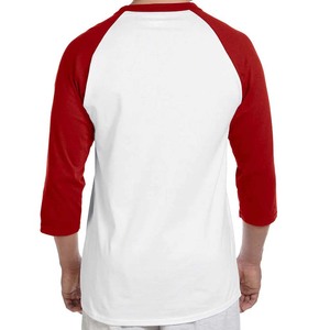 Camiseta raglán de cuello redondo de manga corta para hombre con ajuste holgado personalizado transpirable - Product Image 5