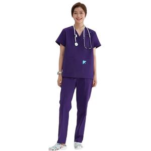 Bata de laboratorio sedosa para hospital de verano, bata de farmacia, abrigo de consulta antiestático, cintura con lengüeta, doble función para hombres y mujeres - Product Image 1