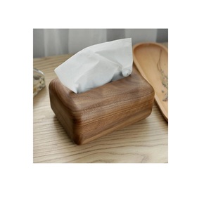 Boîte à mouchoirs en bois Boîte à mouchoirs en bois rectangulaire Accessoires de cuisine Produit le plus vendu - Product Image 1