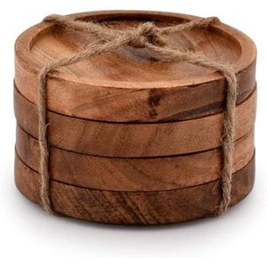Sous-verres en bois de manguier à finition lisse |   Eco Naturel |   Vente en gros en vrac d'usine - Product Image 2