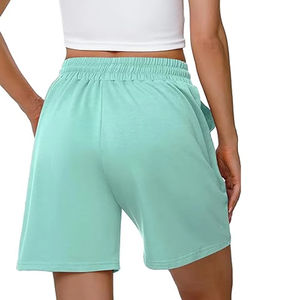 Shorts pour femmes, pantalons courts de qualité supérieure, molleton, coupe régulière, poids lourd, shorts lavés, molleton en coton, shorts bermuda - Product Image 2