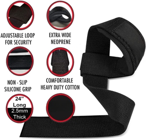 Sangles de poignet réglables en néoprène élastique en forme de 8, légères, pour la musculation, protection antidérapante pour la musculation en salle de sport unisexe - Product Image 3