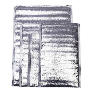 Aluminum foil foam hot cold pizza delivery insulation thermal insulated cooler bags for frozen food packaging
