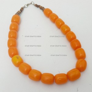 Vendeur chaud 2024 collier de perles de résine de couleur orange au prix d'usine en gros de STAR CRAFTS INDIA - Product Image 2