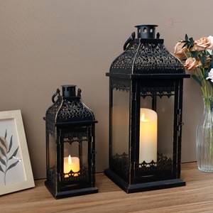 Elegant Decorative Metal Lantern Candle Holder for Living Room | Stylish Ramadan Use Waterproof Durable <b>Lighting</b> <b>Accessory</b> - Product Image 4