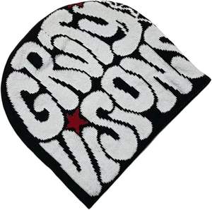 หมวกบีนนี่ถักแจ็คการ์ดสีดำสีขาวพร้อมตัวอักษรดาวสีแดงกราฟิกเครื่องแต่งกายแนวสตรีทอะคริลิคให้ความอบอุ่นสำหรับฤดูหนาวหมวกแก๊ปโลโก้ออกแบบได้ตามต้องการ - Product Image 4