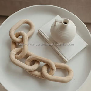 Decoración de eslabones de cadena de madera tradicional de moda simple para sala de estar para ocasiones de boda hecha a mano de Falak World Export - Product Image 5
